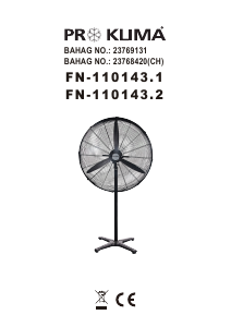 Bedienungsanleitung Proklima FN-110143.1 Ventilator