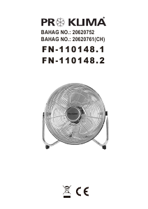 Priročnik Proklima FN-110148.2 Ventilator