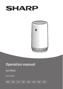 Návod Sharp UA-PN1E-W Čistička vzduchu