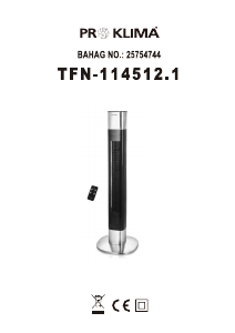 Kasutusjuhend Proklima TFN-114512.1 Ventilaator