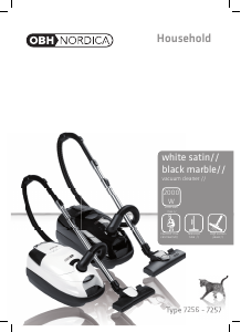 Manual OBH Nordica 7256 White Satin Vacuum Cleaner
