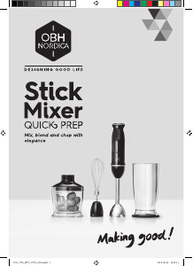 Manual OBH Nordica 7701 Quick Prep Hand Blender