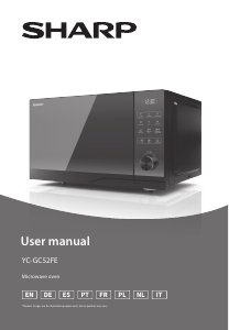 Handleiding Sharp YC-GC52FE-B Magnetron