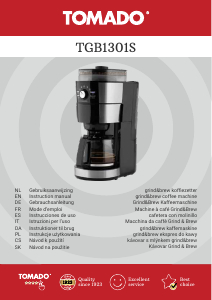 Brugsanvisning Tomado TGB1301S Kaffemaskine