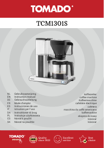 Instrukcja Tomado TCM1301S Ekspres do kawy