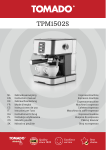 Manual de uso Tomado TPM1502S Máquina de café espresso