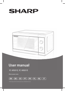 Manual de uso Sharp YC-MS01E-B Microondas