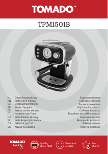 Bedienungsanleitung Tomado TPM1501B Espressomaschine