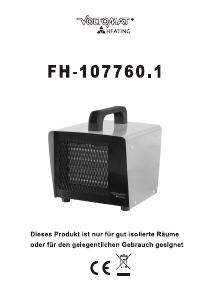 Használati útmutató Voltomat FH-107760.1 Hősugárzó