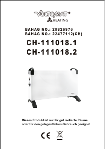Käyttöohje Voltomat CH-111018.1 Lämmitin