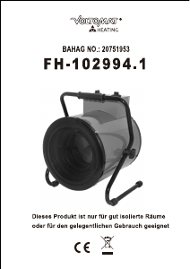 Bruksanvisning Voltomat FH-102994.1 Varmeapparat