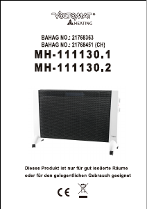 Bedienungsanleitung Voltomat MH-111130.2 Heizgerät