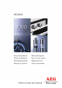 Mode d’emploi AEG-Electrolux MC2663E-B Micro-onde