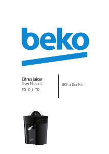 Kullanım kılavuzu BEKO BKK 2152 NS Narenciye sıkacağı