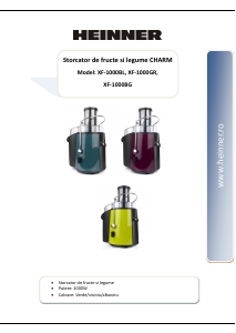 Manual Heinner XF-1000BL Storcator