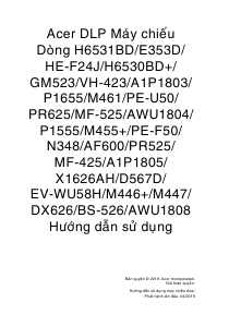 Hướng dẫn sử dụng Acer GM523 Máy chiếu