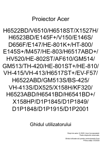 Manual Acer H6523BD Proiector