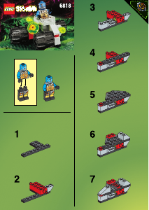 Handleiding Lego set 6818 UFO Cyborg verkenner