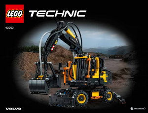 Manual Lego set 42053 Technic Volvo EW160E