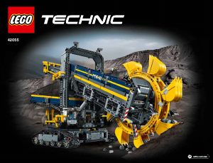 Kullanım kılavuzu Lego set 42055 Technic Küreme tekerli ekskavatör