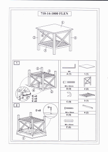 Manuale JYSK Flen Comodino