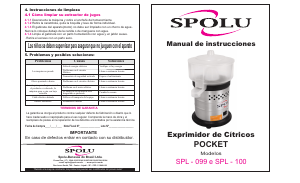 Manual de uso Spolu SPL-100 Exprimidor de cítricos