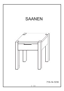 كتيب طاولة السرير الجانبية Saanen JYSK