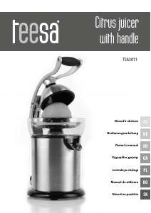 Manual Teesa TSA3011 Citrus Juicer