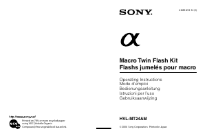 Manuale Sony HVL-MT24AM Flash