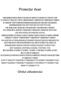 Manual Acer S1286H Proiector