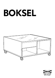 Handleiding IKEA BOKSEL Salontafel