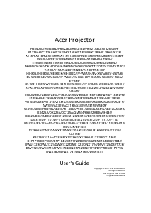 Handleiding Acer V6520 Beamer