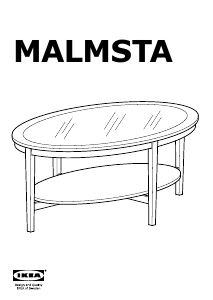 Priročnik IKEA MALMSTA Klubska mizica