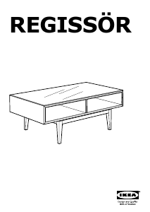 Manual IKEA REGISSOR Mesa de centro