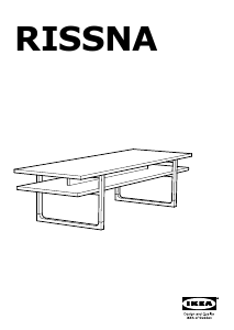 Käyttöohje IKEA RISSNA (160x55x40) Kahvipöytä