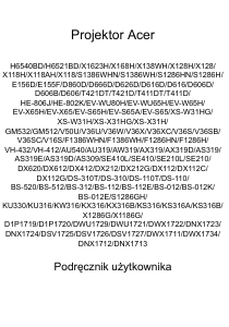 Instrukcja Acer X128H Projektor