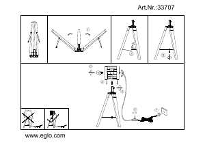 Bruksanvisning Eglo 33707 Lampa