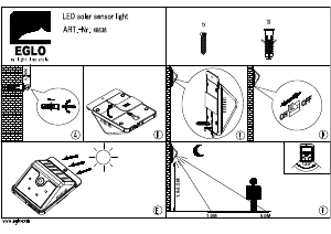 Bruksanvisning Eglo 48636 Lampa