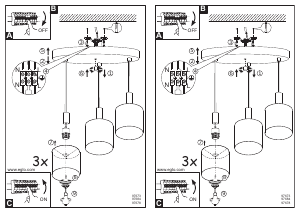 Bruksanvisning Eglo 97684 Lampa