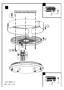 Bruksanvisning Eglo 99621 Lampa