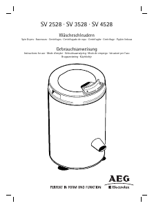 Manual AEG-Electrolux SV3528 Dryer
