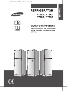 Наръчник Samsung RT2ADCSW Хладилник-фризер