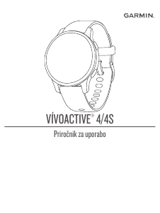 Priročnik Garmin vivoactive 4S Pametna ura