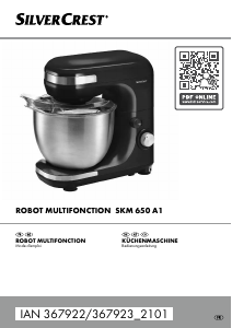 Mode d’emploi SilverCrest SKM 650 A1 Robot sur socle