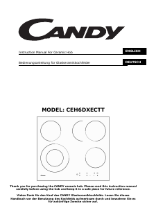 Manual Candy CEH6DXECTT Hob