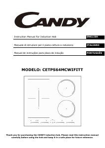 Manual Candy CETPS64MCWIFITT Hob