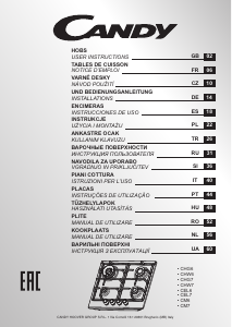 Handleiding Candy CHG6BF4WX Kookplaat