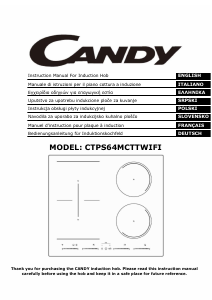 Manual Candy CTPS64MCTTWIFI Hob