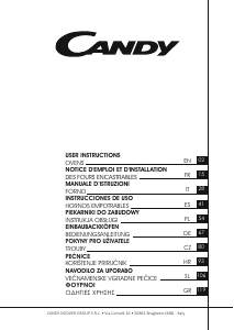 Εγχειρίδιο Candy FCT886X WF DE Φούρνος