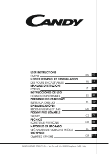 Manual Candy FCT886X WIFI Oven